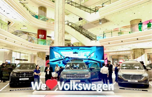 Triển lãm trải nghiệm các dòng xe Volkswagen tại Thiso Mall Sala